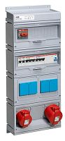 ABB Бокс MPR32/1MS с розетками в сборе IP44 пластик  (MPR32/1MS)  (2CMA168984R1000)