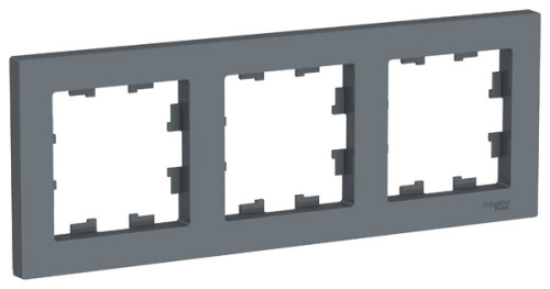 Systeme Electric ARTGALLERY Рамка 3-постовая, универсальная, грифель (GAL000703)