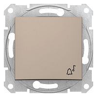 SCHNEIDER ELECTRIC Sedna Выключатель кнопочный звонок титан (SDN0800168)