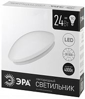 ЭРА SPB-6 ''Элемент'' 24-4K  (F) Бытовые светодиодные светильники  (SPB 6)_48 напр  Светодиод. св-к 24 (Б0032256)