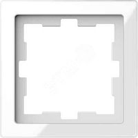 SCHNEIDER ELECTRIC Рамка однопостовая D-Life белый кристалл SD (MTN4010-6520)