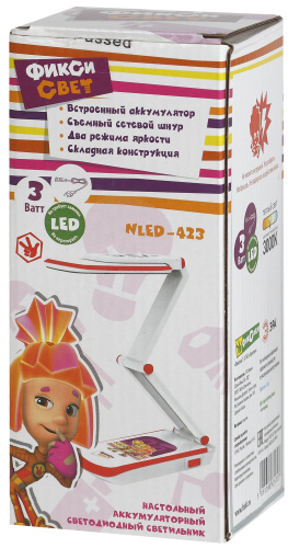 ЭРА NLED-423-3W-R Светильники настольные  наст.светильник NLED-423-3W-R красный ФИКСИКИ (Б0016267) фото 4