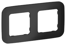 FLITE ARTISTIC Рамка 2-местная  черный (FI-M22-31-20-K02)