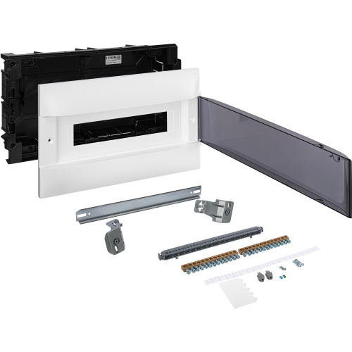 LEGRAND Practibox S Пластиковый щиток встраиваемый 1X18 Дымчатая дверь (137556) фото 4