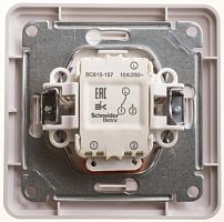 SCHNEIDER ELECTRIC W59 Переключатель одноклавишный с подсв. 10АХ, в сборе, белый (VS610-157-18)