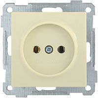 IEK РС10-1-0-Б Розетка без заземляющего контакта 10А BOLERO кремовый IEK  (ERB10-K33-10)