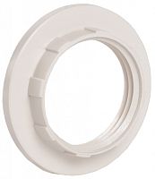 IEK Кольцо абажурное для патрона Е14 пластик белый индивидуальный пакет (EKP20-01-02-K01)