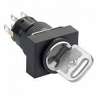 SCHNEIDER ELECTRIC Переключатель с клавишей, 16мм, 2поз., 2СО, прямой, FASTON (XB6EDG222P)