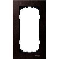 SCHNEIDER ELECTRIC Рамка 2 поста деревянная без перегородки венге (MTN4058-3471)