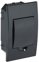 IEK Корпус модульный пластиковый встраиваемый ЩРВ-П-4 черный черная дверь IP41 IEK  (MKP13-V-04-41-K02)