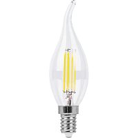 FERON Лампа светодиодная LED 11вт Е14 теплый свеча на ветру FILAMENT (LB-714) (38010)