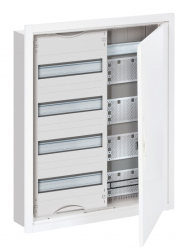 ABB Шкаф 48М в нишу с медиапанелями 684х560х120 с расстоянием между DIN-рейками 125 мм и самозажимными клеммами N/PE   (U42MM)  (2CPX030160R9999)