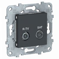 SCHNEIDER ELECTRIC Розетка UNICA NEW R-TV/SAT одиночная антрацит (NU545454)