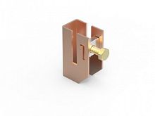 DKC Скоба-держатель полосы с болтом медь (ND2312CU)