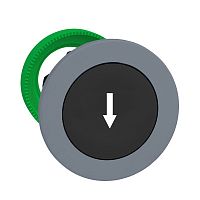 SCHNEIDER ELECTRIC Головка для кнопки 22мм, с возвратом, черная, заподлицо, пластик, маркировка стрелка, C0 (ZB5FA335C0)