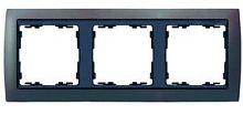SIMON Рамка на 3 поста, S82, хамелеон - графит (82836-37)