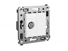 DKC Avanti Розетка TV в стену, проходная, ''Белое облако'' (4400513)