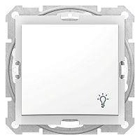 SCHNEIDER ELECTRIC Sedna Выключатель кнопочный одноклавишный свет IP44 в рамку белый (SDN0900321)