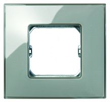 SIMON Neos Рамка 1 пост дымчатое стекло (27771-34)