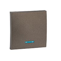 EKF Валенсия лицевая панель выключателя 1-кл. с индикатором 10А графит EKF PROxima (ESV10-L-121-60)