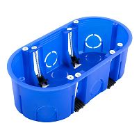 ПРОМРУКАВ Коробка установочная двухместная ГСК 80-0620 безгалогенная (HF) 140х68х46 (94шт/кор) (80-0620)