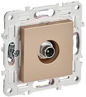 IEK SKANDY Розетка TV проходная SK-A17Sa песочный  (SK-A10-P-K98)