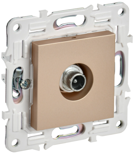 IEK SKANDY Розетка TV проходная SK-A17Sa песочный  (SK-A10-P-K98)
