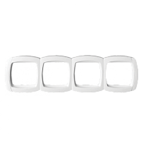 EKF Париж Рамка 4 поста горизонтальная белая (ESM-G-304-10)