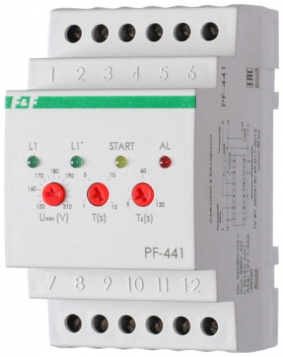 ЕВРОАВТОМАТИКА Переключатель фаз автоматический PF-441 (EA04.005.002)
