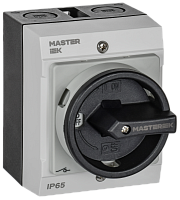 IEK Переключатель кулачковый в боксе закрытая рукоятка 10А схема 10 (MI-CS21-010-010)