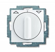 ABB Выключатель жалюзи без фиксации с накладкой 1P+N+E альпийский белый  (2723 UCDR-94-507)  (2CKA001101A0921)