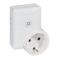 LEGRAND MyHome Play Zigbee. Активатор-реле радиоуправляемый, розетка 2К+З, 10А (088333 )