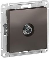 SCHNEIDER ELECTRIC Розетка ATLASDESIGN TV проходная 4DB механизм мокко (ATN000692)