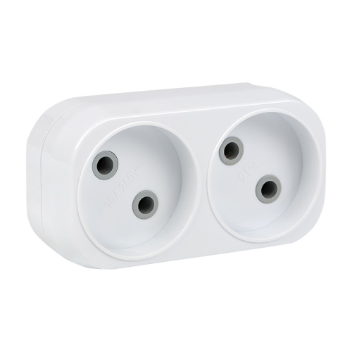 EKF Тройник на 2 розетки без заземления 6А (ARP6-2) EKF Тройник на 2 розетки без заземления 6А (ARP6-2)