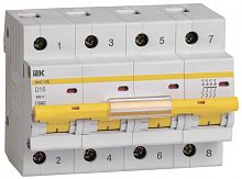 IEK Выключатель автоматический четырехполюсный 16А D ВА47-100 10кА (MVA40-4-016-D)