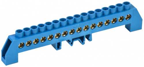 IEK Шина N ноль комбинированный DIN-изолятор типа Стойка ШНИ-8х12-16-КС-С IEK Шина N ноль комбинированный DIN-изолятор типа Стойка ШНИ-8х12-16-КС-С