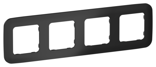 FLITE ARTISTIC Рамка 4-местная  черный (FI-M42-31-20-K02)
