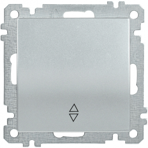 IEK ВС10-1-2-Б Выключатель одноклавишный проходной 10А BOLERO серебрянный IEK  (EVB12-K23-10)