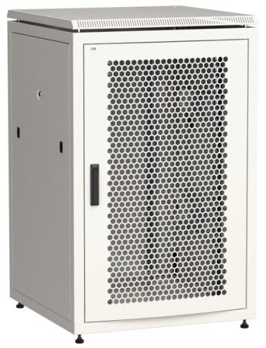 IEK Шкаф сетевой 19' LINEA N 24U 800х800мм перфорированная передняя дверь задняя металлическая серый (LN35-24U88-PM)