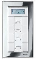 SCHNEIDER ELECTRIC Рамка 2 поста металлическая без перегородки хром (MTN403839)