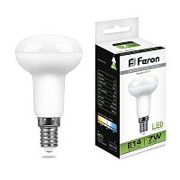 FERON Лампа светодиодная LED зеркальная 7вт Е14 R50 белый (LB-450) (25514)