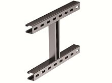 DKC Крепление H-образное к вертикальной двутавровой балке 400 мм горячеоцинкованное (BMH4040HDZ)