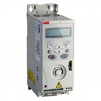 ABB Преобразователь частоты 2,2 кВт, 220 В, 1 фаза,   IP20, с базовой панелью управления (68581991)