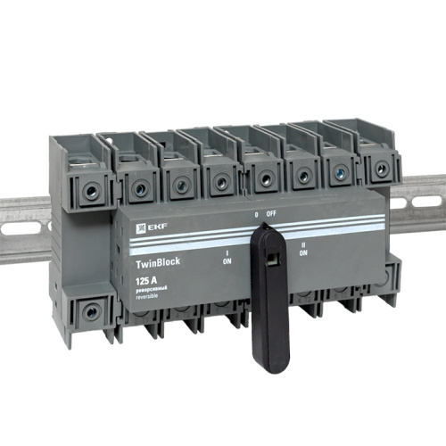 EKF Рубильник 125A 4P реверсивный c рукояткой для прямой установки TwinBlock EKF (tb-s-125-4p-rev) фото 2