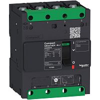 SCHNEIDER ELECTRIC Выключатель автоматический 4П4Т NSXm 70kA TM80D кабельный наконечник/шины (LV426576)