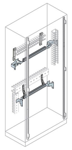 ABB DIN-рейка Ш=800мм 29 модулей + фронтальный кронштейн  (EH0029)