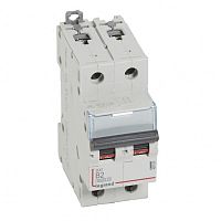 LEGRAND Выключатель автоматический двухполюсный 2А B DX3 6kA/10kA (407503 )