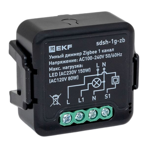 EKF Умный диммер в подрозетник 1-канальный Zigbee  Connect Select (sdsh-1g-zb)