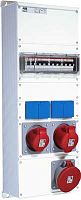 ABB Бокс M63/1 с розетками, металл, IP44  (M63/1)  (2CMA179352R1000)