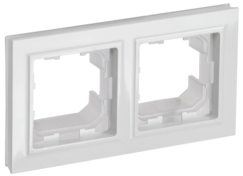 BRITE Рамка 2 поста IP44 РУ-2-БрБ-44 белый (BR-M22-44-K01)